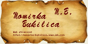 Momirka Bukilica vizit kartica